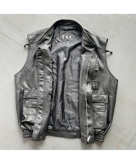 90s Leather Vest