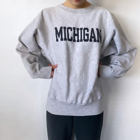 NIKE Michigan ミシガン スウェット Lサイズ NIKE TEAM 90年代 MICHIGAN カレッジアップリケ スウェット