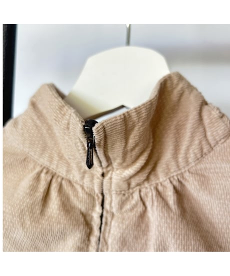 Back Zip High Neck Tops