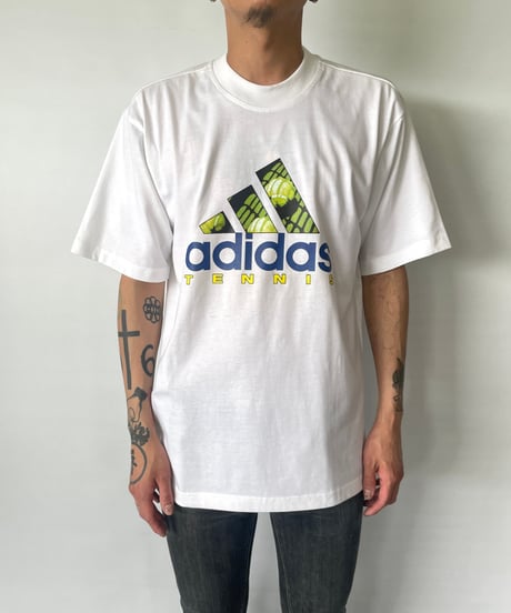 DEAD STOCK 90s adidas TENNIS s/s tee S