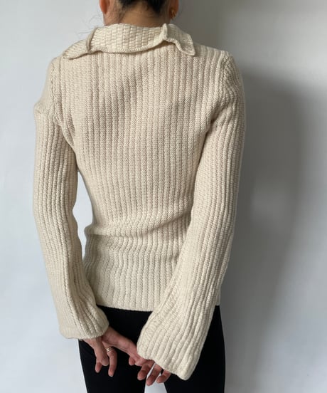 ARMANI collared knit