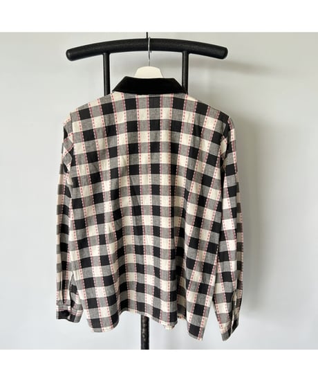 Ombre Check Shirt Jacket