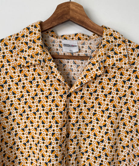 70s EUROPE geometric pattern shirt