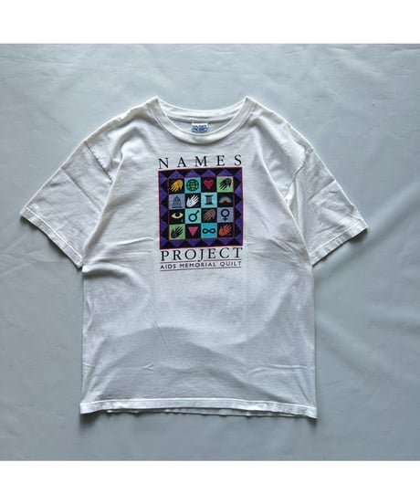 90s~00s "AIDS MEMORIAL QUILT" Tee