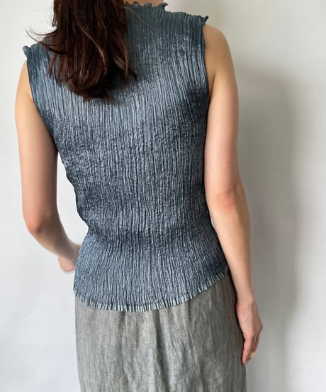 Pleats Tops Blue