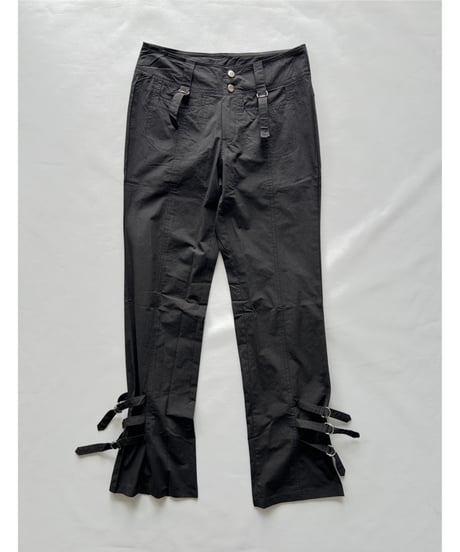 Europe Belted Hem Pants
