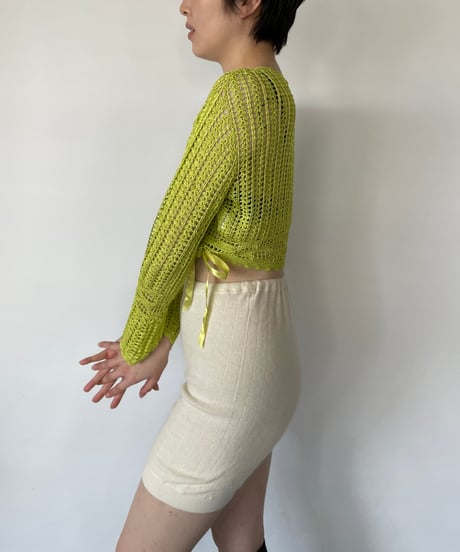 Crochet knit cardigan