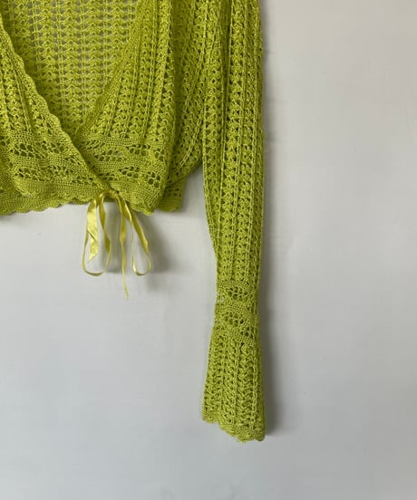 Crochet knit cardigan