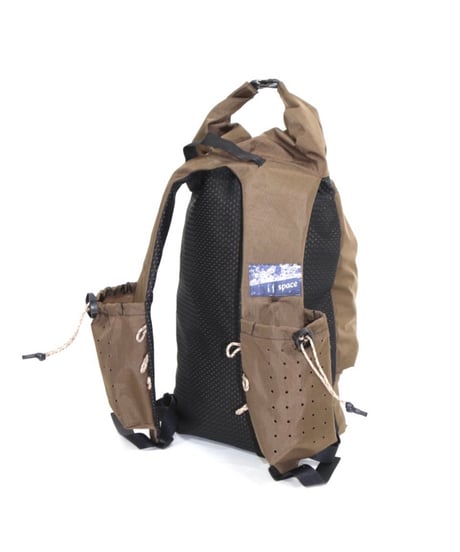 if space "City Hike Pack brown waterproof nylon fabric"