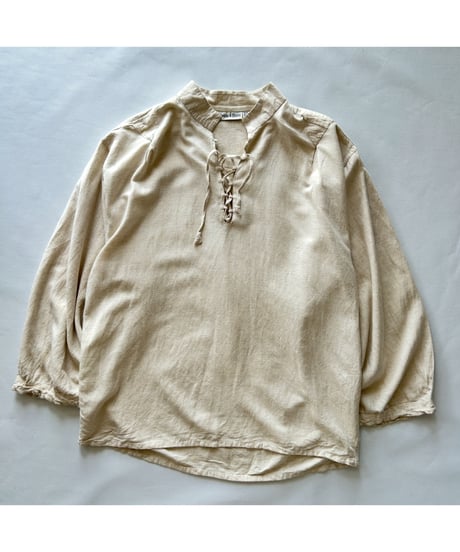 80-90s Vintage Lace up Shirt