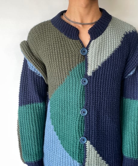 europe vintage Multicolor Cardigan