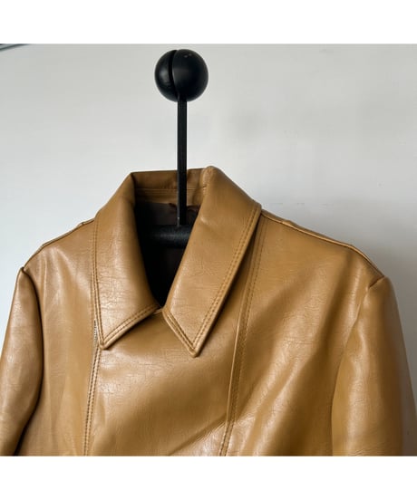 70s Camel Leather Jacket