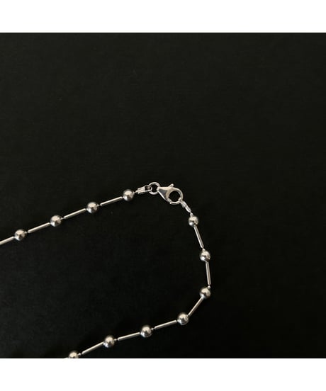 DEAD STOCK Vintage Italy 925 tiny chain necklace ball 12