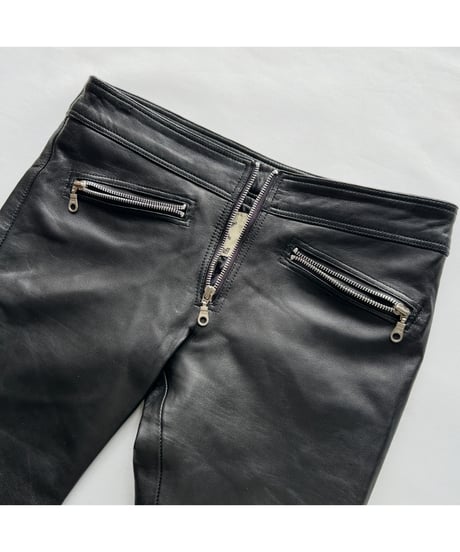 Lace up leather Pants