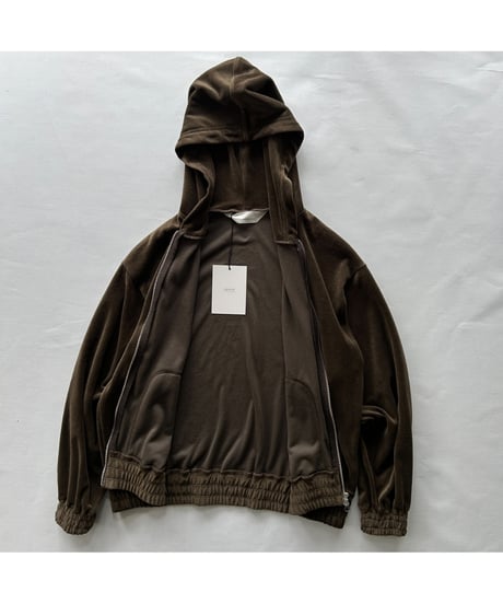 ANDER "VELOUR ZIP HOODIE"
