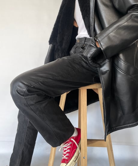 Europe Vintage Leather Pants