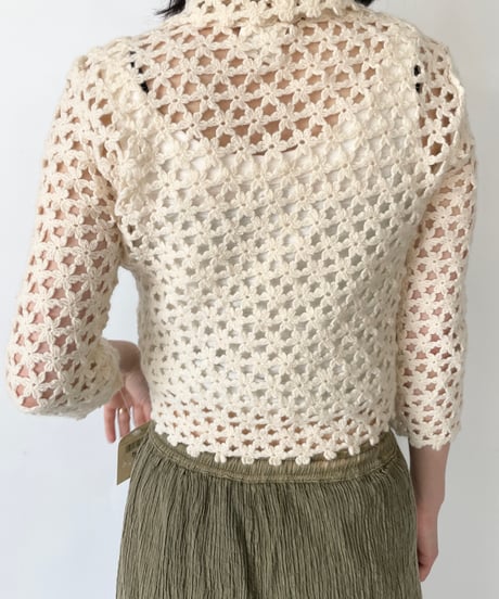 DEAD STOCK Flower Knit Cardigan