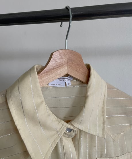 sheer Western Stripe shirt