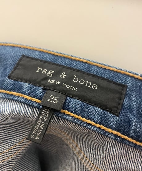 rag & bone side slit denim 25