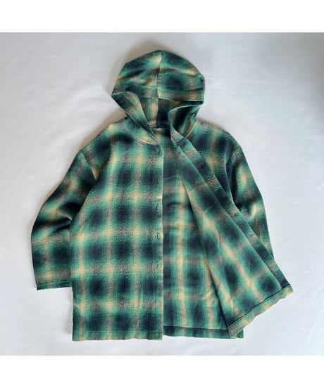 80s Hooded flannel shirt