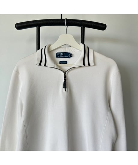 Ralph Lauren half zip cotton knit