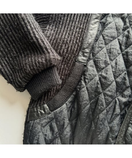 80s Quilting leather Jacket