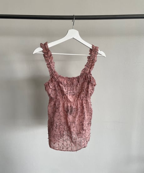 MADE IN ITALY flower camisole