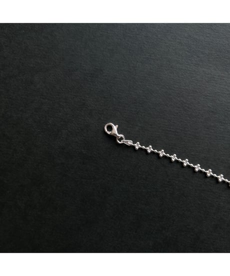 DEAD STOCK Vitage Italy 925 tiny chain necklace Flower 13