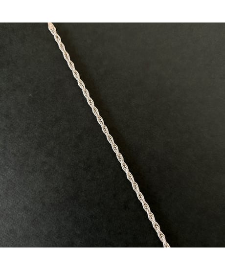 Vintage ITALY 925 Rope chain bracelet ③