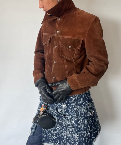 70s Suede Trucker Jacket