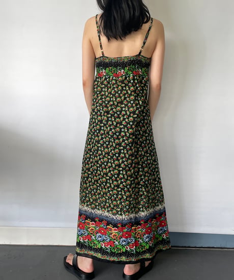 Vintage Flower Camisole Dress
