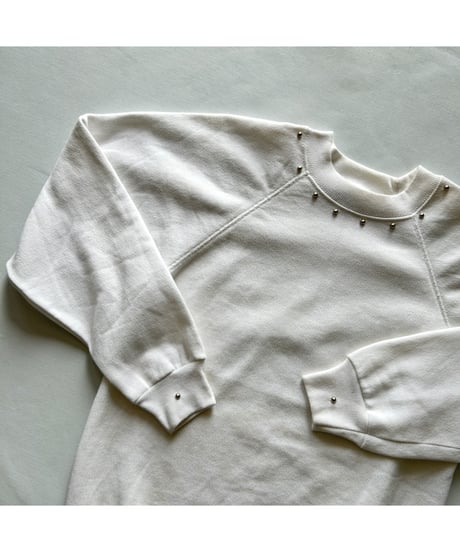 DEAD STOCK 80s Hanes Sweat white