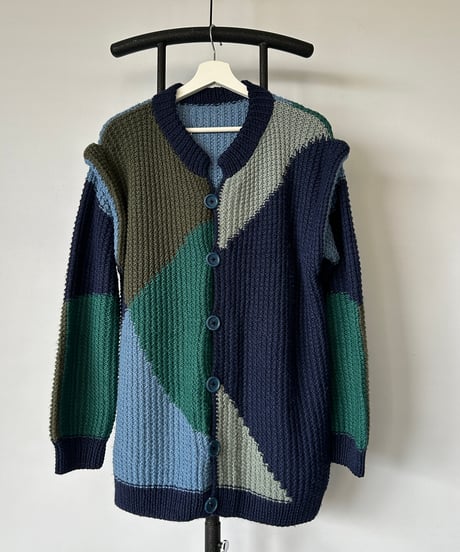 europe vintage Multicolor Cardigan