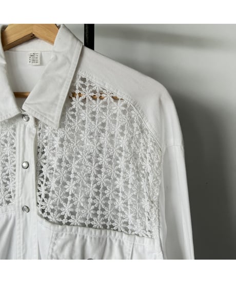 Flower Crochet Lace shirt