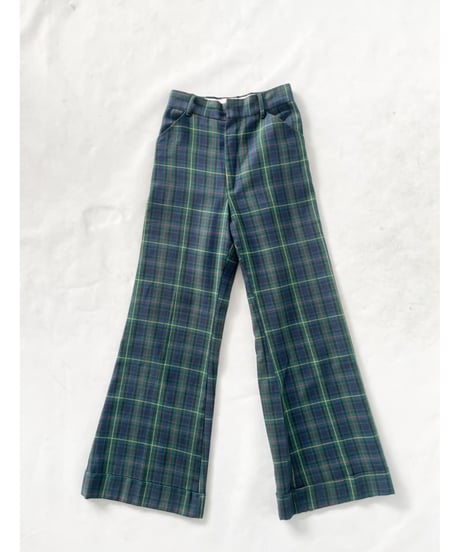 70s Levi's PANATELA plaid flare pants