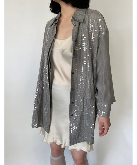 MADE IN ITALY sequins shirt