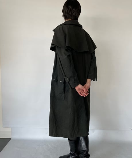 Vintage DROVER STATION Oiled Duster Coat