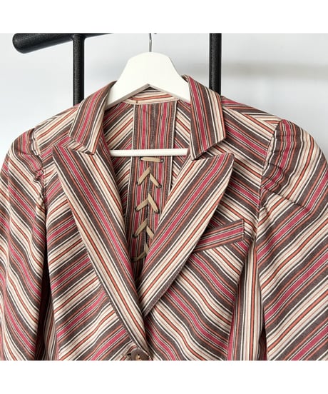 Made in France Vintage Lace up Jacket