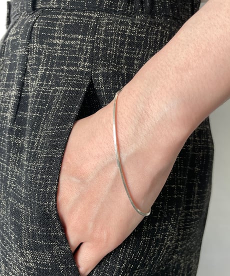 Vintage ITALY 925 Snake Chain bracelet　⑥