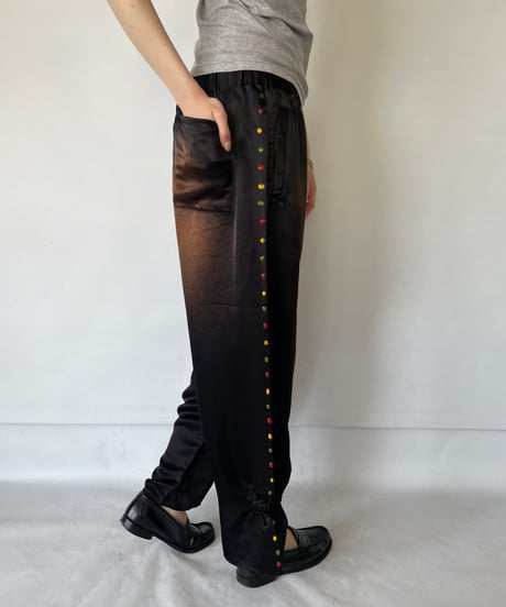 NAM "BELLOWS PANTS GEL STUDS" BLACK