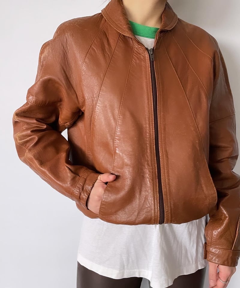 ジャケット・アウター 70s~80s UNKNOWN A-2 Type Leather Jacket 70-80s Kawasaki leather riders jacket | CIRCUS VINTAGE