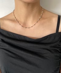 DEAD STOCK Vintage Italy 925 tiny chain necklace ball 12