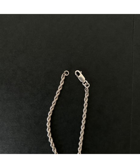 Vintage ITALY 925 Rope chain bracelet ②