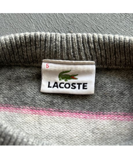LACOSTE Border Knit