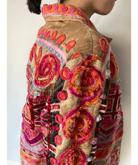 90s mixed materials jacket