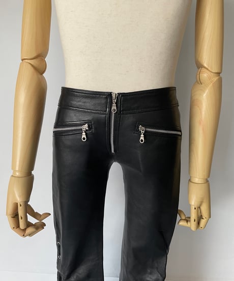 Lace up leather Pants