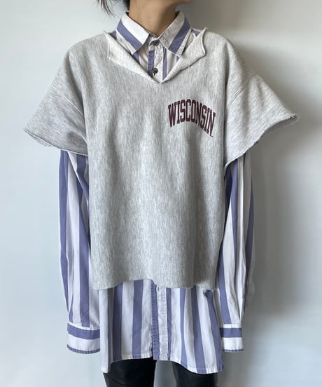 80s cut off sweat shirt