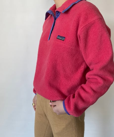 80s patagonia Synchilla Snap-T "pink"