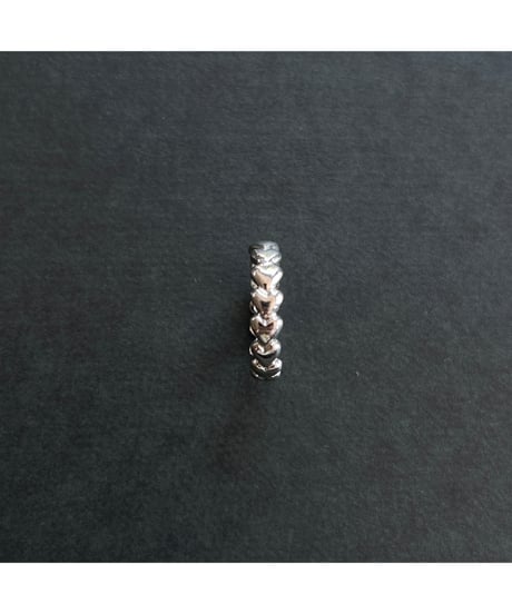 Vintage silver Many Heart ring