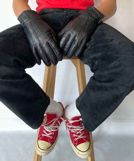 Europe vintage PIG SUEDE LEATHER Pants